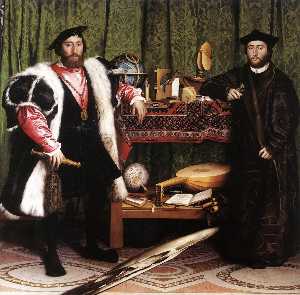 Hans Holbein The Younger - Jean de Dinteville and Georges de Selve (`The Ambassadors')