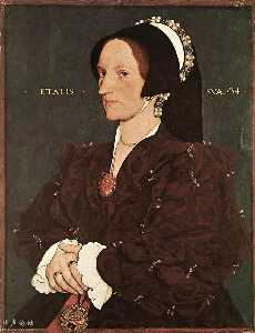 Hans Holbein The Younger - Portrait of Margaret Wyatt, Lady Lee
