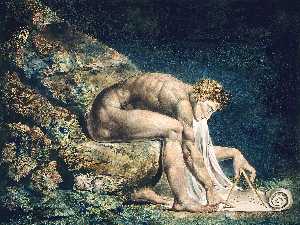 William Blake - Newton - (own a famous paintings reproduction)