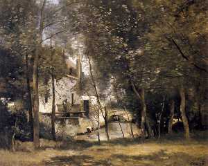 Jean Baptiste Camille Corot - Mill at Saint-Nicolas-les-Arras