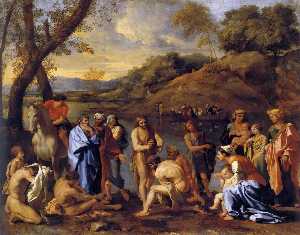 Nicolas Poussin - St John the Baptist Baptizes the People