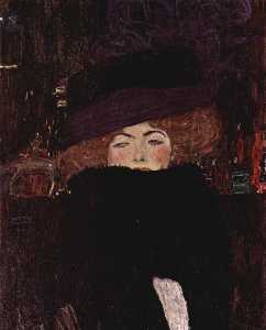 Gustave Klimt - Lady with Hat and Featherboa