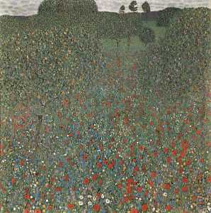 Gustave Klimt - Mohnfeld