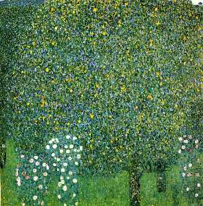 Gustave Klimt - Roses under the Trees