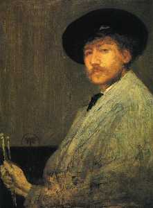 James Abbott Mcneill Whistler - Arrangement in Gray, Portrait of the Painter