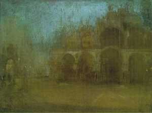 James Abbott Mcneill Whistler - Nocturne, Blue and Gold - St Mark-#39;s, Venice