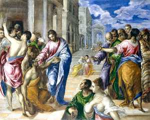El Greco (Doménikos Theotokopoulos) - Christ Healing the Blind Man