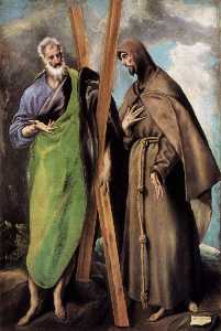 El Greco (Doménikos Theotokopoulos) - St. Andrew and St. Francis