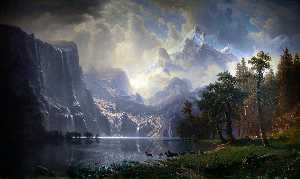 Albert Bierstadt - Among the Sierra Nevada Mountains, California