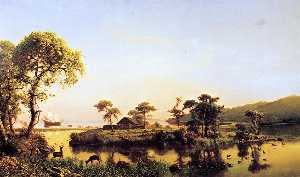 Albert Bierstadt - Gosnold at Cuttyhunk