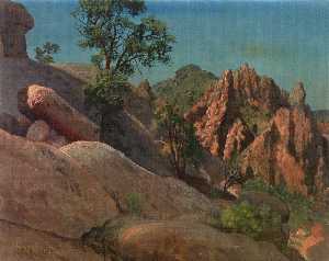 Albert Bierstadt - Landscape Study Owens Valley, California