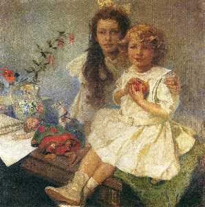 Alphonse Maria Mucha - Jaroslava and Jiri