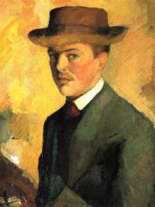August Macke - Self-Portrait with Hat