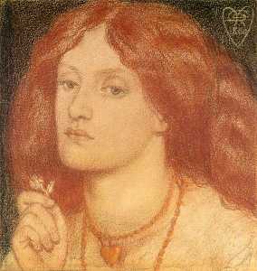 Dante Gabriel Rossetti - Regina Cordium or The Queen of Hearts