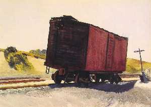 Edward Hopper - Freight Car at Truro