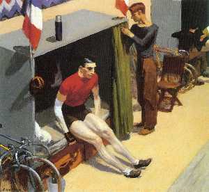 Edward Hopper - French Six Day Bicycle Racer