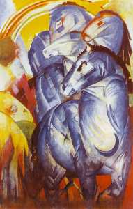 Franz Marc - The Tower of Blue Horses