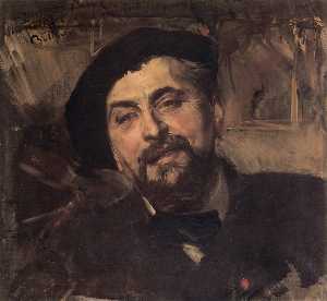 Giovanni Boldini - Portrait of the Artist Ernest Ange Duez
