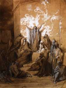 Paul Gustave Doré - Jeremiah Preaching to His Followers