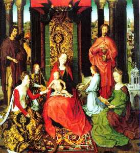 Hans Memling - Marriage of St. Catherine