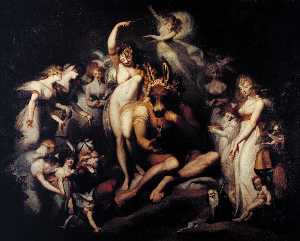 Henry Fuseli (Johann Heinrich Füssli) - Titania and Bottom with the Ass-s Head