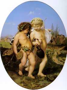 Jean Léon Gérôme - Drunken Bacchus and Cupid