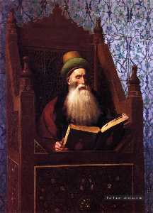 Jean Léon Gérôme - Mufti Reading in His Prayer Stool