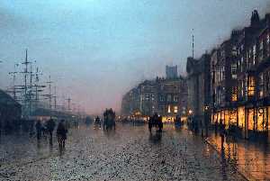 John Atkinson Grimshaw - Liverpool from Wapping