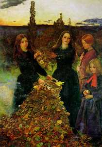 Sir John Everett Millais - Autumn Leaves - (own a famous paintings reproduction)