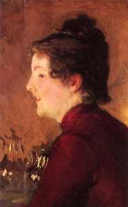 John Singer Sargent - A Portrait of Violet