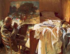 John Singer Sargent - An Artist in his Studio