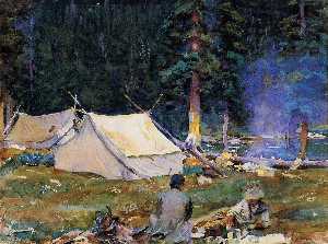 John Singer Sargent - Camping at Lake O-Hara