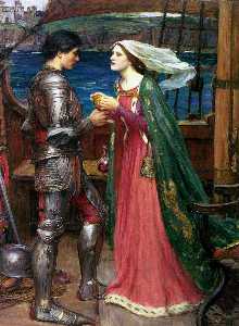 John William Waterhouse - Tristan and Isolde with the potion