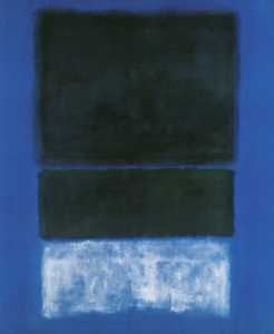 Mark Rothko (Marcus Rothkowitz) - Greens and White in Blue