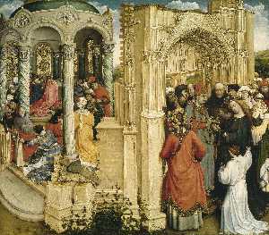Robert Campin (Master Of Flemalle) - The Betrothal of the Virgin
