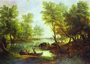 Thomas Gainsborough - View of King-s Bromley-on-Trent, Staffordshire