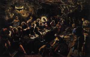 Tintoretto (Jacopo Comin) - The Last Supper - (buy paintings reproductions)