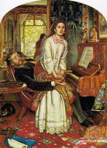 William Holman Hunt - The Awakening Conscience - (buy paintings reproductions)
