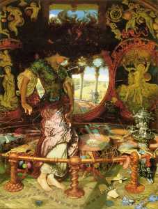 William Holman Hunt - The Lady of Shalott