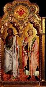 Agnolo Gaddi - Saint Jean-Baptiste et saint Miniato