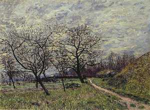 Alfred Sisley - Between Veneux and By December Morning