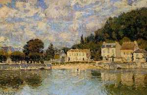 Alfred Sisley - Horses being Watered at Marly le Roi