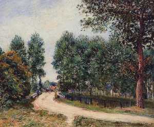 Alfred Sisley - The Path from Saint Mammes, Morning