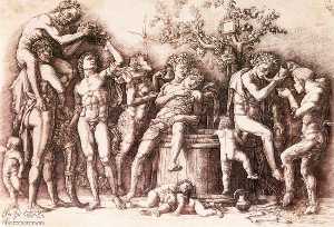 Andrea Mantegna - Baccanale col tino