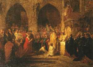 Benjamin West - Sketch for The Installation of the Order of the Garter