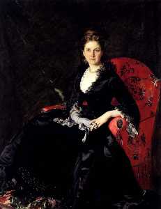 Carolus-Duran (Charles-Auguste-Emile Durand) - Portrait of Mme N. M. Polovtsova
