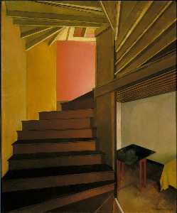 Charles Rettew Sheeler Junior - Staircase, Doylestown