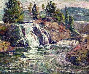 Ernest Lawson - Waterfall