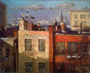 John Sloan - Pigeons