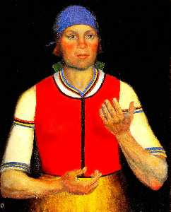 Kazimir Severinovich Malevich - Female worker in red